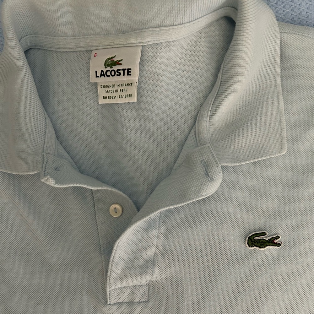 Lacoste Men's Sky Blue Polo Shirt - 6